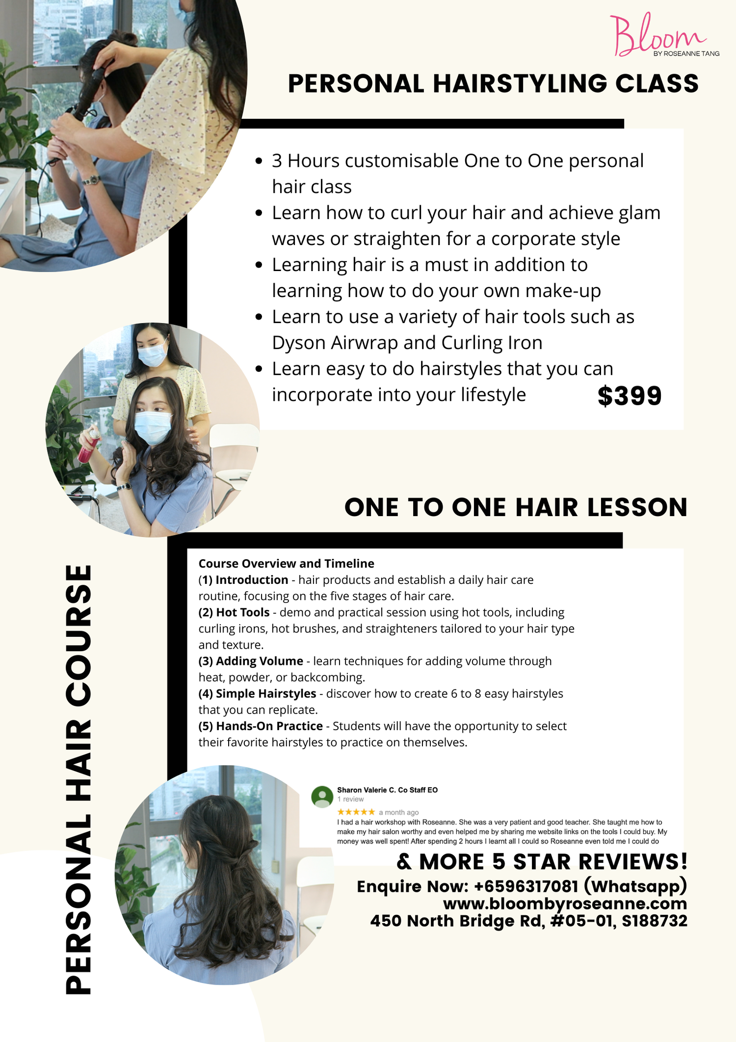 Bloom Personal Hair Hairstyling Course
