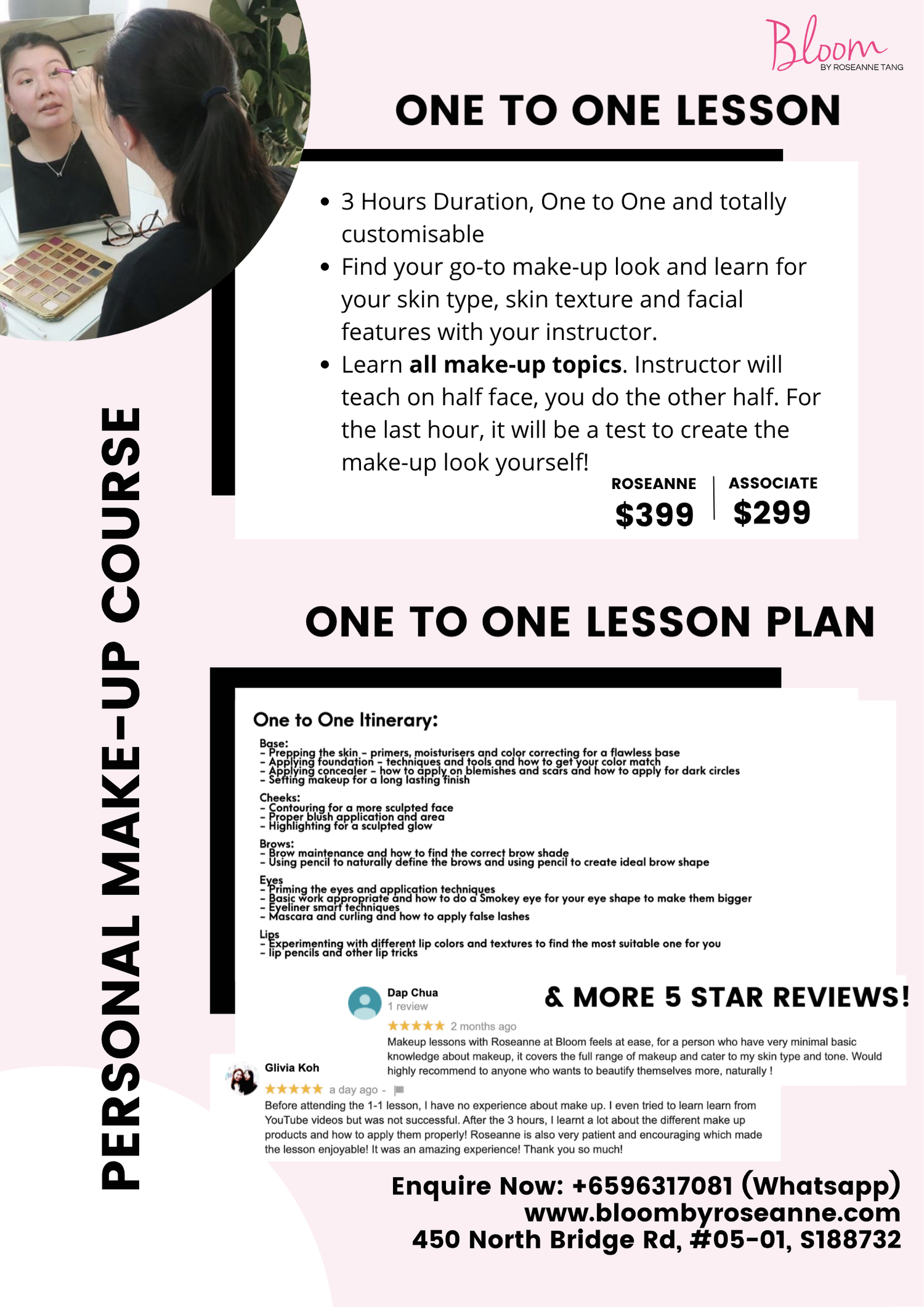 Bloom One to One Makeup Lesson